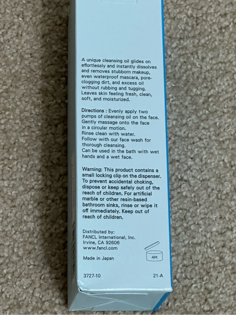 Fancl Mild Cleansing Oil – Makeup Remover 4.05 Fl. Oz.
